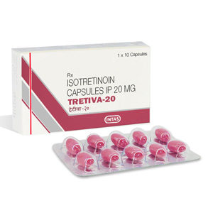Tretiva 20 - comprar Isotretinoína  (Accutane) en la tienda online | Precio